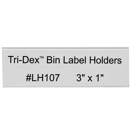 Bsc Preferred 3 x 1'' Tri-Dex Bin Label Holders, 25PK BUY00023687